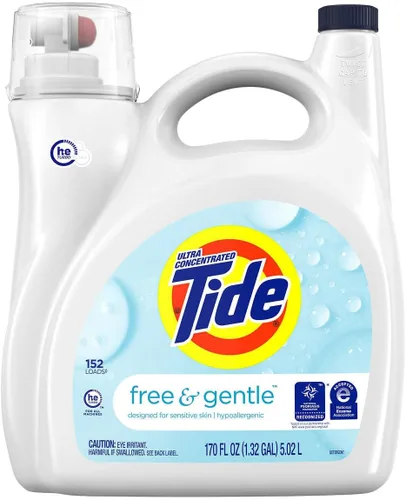 Miniatura 16 de Tide Free & Gentle - Detergente líquido suave para ropa, 64 cargas