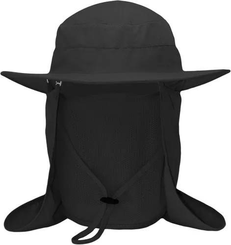Miniatura 5 de Sombrero de pesca Sun Bonnie para hombres y mujeres, protección UV, gorra ligera, ala ancha, solapa desmontable para el cuello y cubierta facial