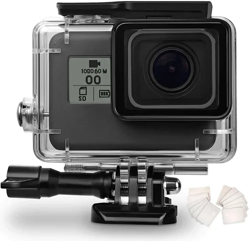 Miniatura 9 de OKFUN Funda protectora de buceo impermeable para Go Pro Hero 4K, 196 pies/196.9 ft, carcasa duradera para buceo subacuático, esnórquel, surf