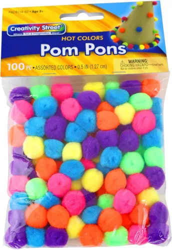 Creativity Street Pompones, 100 piezas