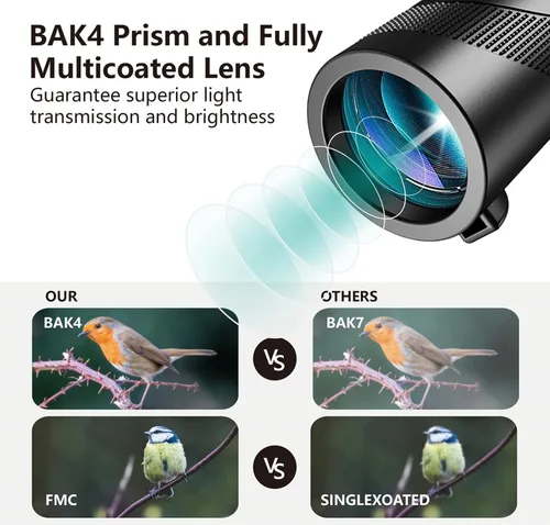 Miniatura 3 de Monocular-Telescopio 80x100 Monoculares de alta potencia de alta definición para adultos de alta potencia con adaptador de teléfono inteligente