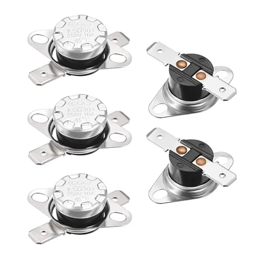 Miniatura 23 de uxcell KSD301 Termostato 32.0 °F/32 ° F 10 A Normalmente Cerrado N.C Ajuste Snap Disc Interruptor de temperatura para microondas, horno, cafeteras 2