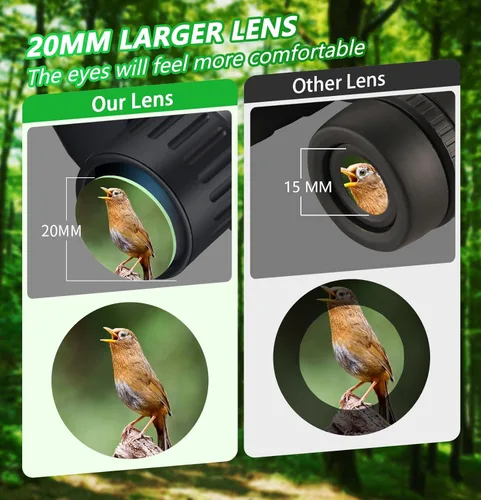 Miniatura 3 de Binoculares pequeños y compactos para adultos y niños, mini binocular de bolsillo de 20 x 25 pulgadas para observación de aves, binoculares