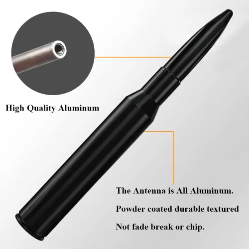 Miniatura 3 de Antena corta de aluminio de 4 pulgadas para Ford Ranger (1993-2012)