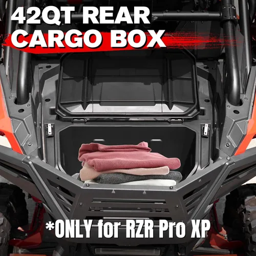 Miniatura 2 de A & UTV PRO Caja de Carga Trasera de 42 QT para 2020-2026 Polaris RZR PRO XP/RZR PRO XP 4/2022-2024 RZR Turbo R Accesorios, Contenedor