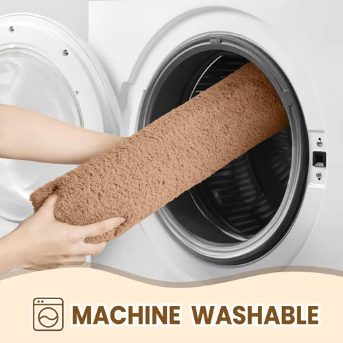Miniatura 6 de TECHMILLY Tapete de baño esponjoso de 24 x 17 pulgadas, absorbente, grueso, antideslizante, de secado rápido, lavable a máquina, para suelo de baño