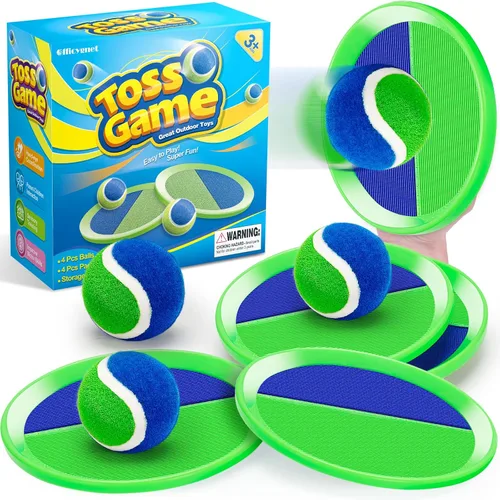 Juguetes al aire libre para niños de 4 a 8 años, juego exterior para niños y niñas de 3, 4, 5, 6, 7, 8 a 12 años, juego de atrapar y lanzar pelota