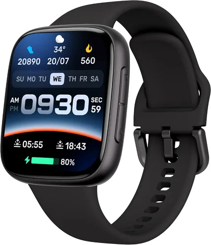 Reloj inteligente para mujeres y hombres, Android y iPhone, pantalla AMOLED Ultra HD de 1.85 pulgadas, batería de 10 días, resistente al agua de 3