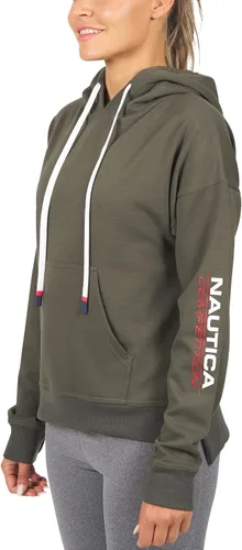 Miniatura 2 de Nautica Competition - Sudadera deportiva básica para mujer, con capucha, forro polar ultra suave con bolsillos