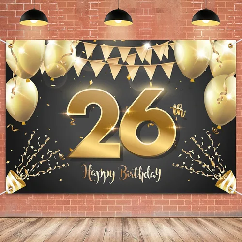 Miniatura 16 de HAMIGAR Fondo de pancarta de feliz cumpleaños número 10 de 6 x 4 pies, decoraciones de cumpleaños de 10 años, suministros de fiesta para niñas