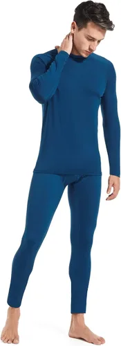 Miniatura 2 de qualidyne Mens Thermal Underwear Fleece Lined Base Layer Long Johns Set Top and Bottom Winter Sports Suits