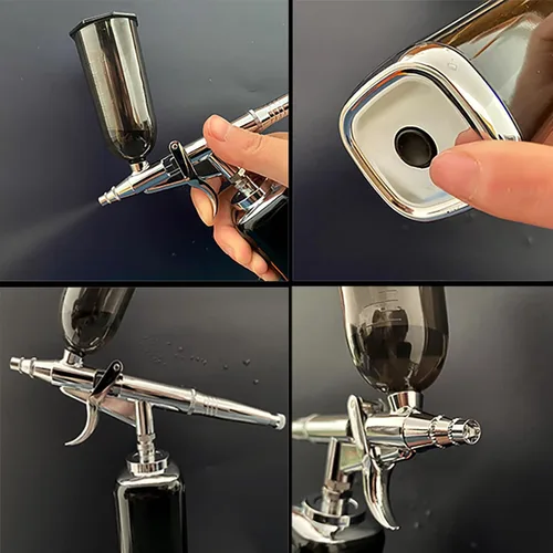 Miniatura 5 de Kit de Aerógrafo de Alto Flujo de Aire, Compresor de Aerógrafo Portátil, Aerógrafo Inalámbrico Recargable, Mini Aerógrafo, Pistola de Aerógrafo