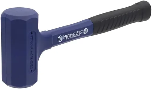 Miniatura 8 de MichaelPro Martillo de golpe muerto de 3.3 libras, a prueba de golpes, potentes golpes de martillo, sin rebote, sin marcas, azul marino industrial