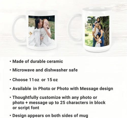 Miniatura 8 de WNNNS Taza personalizada Taza de café personalizada Tazas personalizadas con textos fotográficos Logo Tazas Personalizadas Diseñe su propio.
