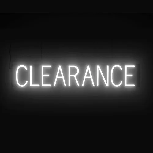 Miniatura 10 de SpellBrite Letrero de venta para empresas Señales relacionadas con la venta con aspecto de neón, luces LED blancas 16.3 x 6.3 pulgadas Blanco