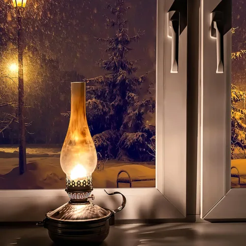 Miniatura 7 de Luxshiny Pantalla de lámpara de aceite de repuesto para chimenea de vidrio transparente, 9.64 x 1.96 x 1.96 pulgadas, resistente al viento, cubierta