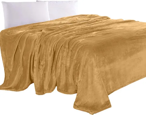 Miniatura 27 de Elegant Comfort Manta de Lujo con Sensación de Terciopelo, Manta Ligera para Todas las Estaciones, Ultra Suave, de Felpa de Forro Polar de Franela