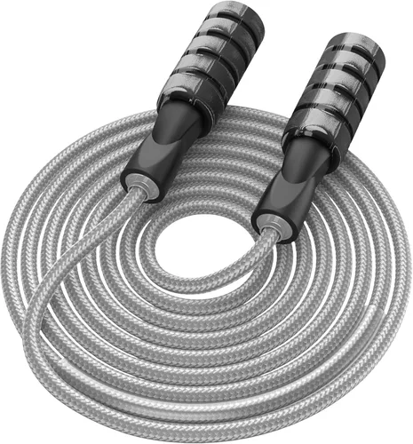 Miniatura 8 de Cuerda de saltar para mujeres y hombres, jumprope de fitness para mujeres, entrenamiento, cuerda de saltar ajustable para adultos