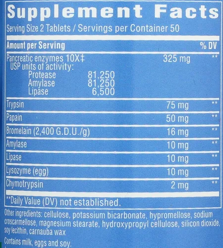 Miniatura 3 de Nature's Way La megacima, enzimas pancreáticas y sistémicas*, alivia el dolor muscular ocasional debido al sobreesfuerzo y el ejercicio*, soporte