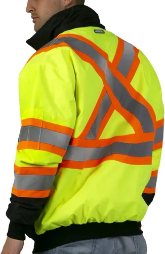 Miniatura 7 de JORESTECH Chaqueta de seguridad reflectante ANSI/ISEA 107-2015 y CSA Z96 compatible con la chaqueta de trabajo Naranja