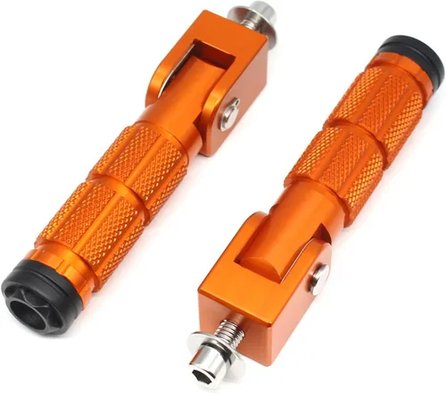 Miniatura 12 de M8 Estriberas Plegables para Motocicleta Estriberas Delanteras Coche Eléctrico Antideslizantes Reposapiés Traseros Bicicleta 90 Grados Fijo Plegable