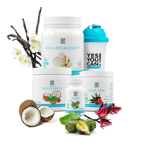 Miniatura 10 de Yes You Can! Kit Detox Plus (galletas y crema de reemplazo de carne, hibisco de aloe vera) - Polvo completo de reemplazo de comidas, refuerzo