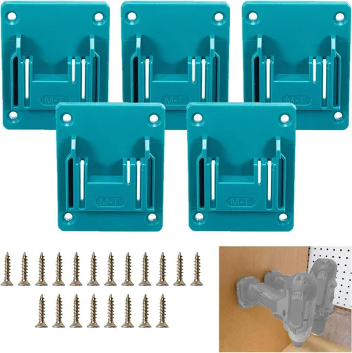 Soporte de montaje para brocas compatible con taladros Makita de 18V de iones de litio, herramientas de ABS resistentes para colgar en la pared para