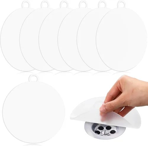 Miniatura 14 de Yinkin 6 Tapas de Drenaje para Mantener Alejados a los Insectos, Tapones de Silicona para Piso de Ducha y Bañera, Tapetes Antiolor de Alcantarilla