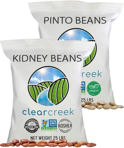 Miniatura 23 de CLEAR CREEK Frijoles certificados sin residuos de glifosato cultivados en Washington 25 libras Sin OMG Kosher Vegano No irradiado