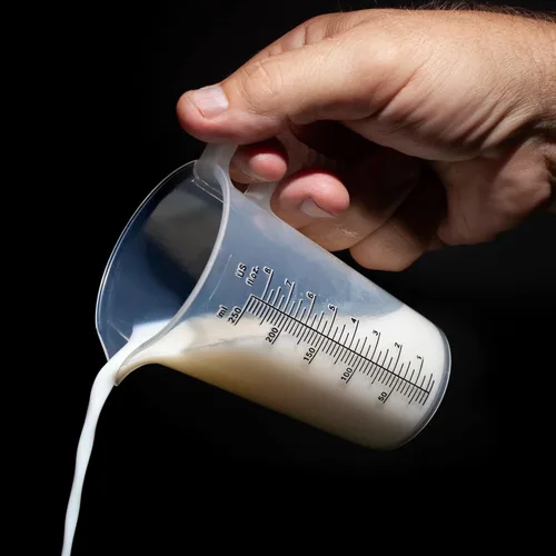 Miniatura 3 de Jarra de medición de 1 taza de 8 onzas con práctica tabla de conversión – Grado alimenticio – Ideal para cocinar, aficiones en el hogar, acuarios