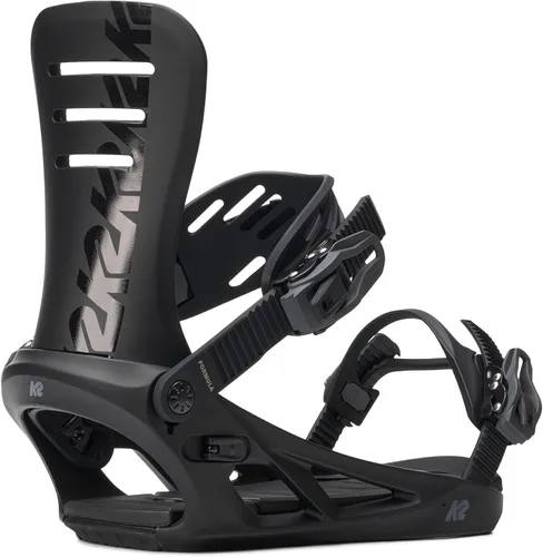 Miniatura 8 de K2 Formula - Fijaciones de snowboard para hombre, flexible sensible, soporte estable, control fiable, para todo tipo de montaña, estilo libre Negro