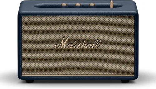 Altavoz Marshall Acton III Bluetooth para el hogar - Sonido estéreo fuerte con controles de graves y agudos | Alimentado por enchufe | Entrada Azul