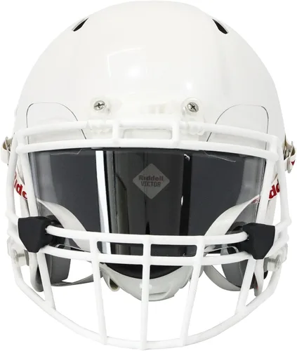 Miniatura 7 de Visera de fútbol transparente para adultos y jóvenes, protector de ojos con clips de visera de fútbol fácil de instalar para protección del casco