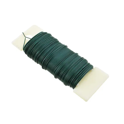 Miniatura 20 de HAHIYO Alambre Negro de Calibre 22 - 1 Rollo, 38 Yardas (115 Pies) Alambre Floral Flexible para Manualidades, Coronas de Navidad, Arreglos