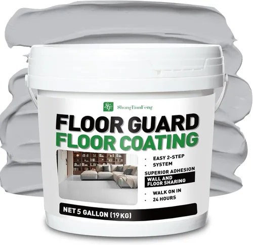 Miniatura 9 de Pintura para pisos, revestimiento impermeable, acabado satinado sin mezcla, para garaje, hormigón, patios y cubiertas de piscina