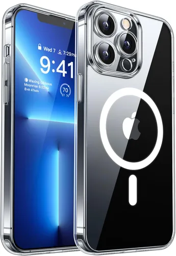 Miniatura 103 de CANSHN Funda magnética compatible con iPhone 17 Pro, mejorada [protección completa de la cámara] [compatible con Magsafe] [mate translúcido] funda