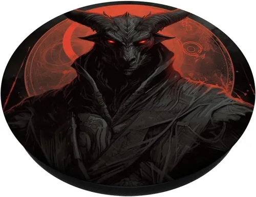 Miniatura 2 de PopSockets de luna oculta satánica Baphomet PopSockets Standard PopGrip