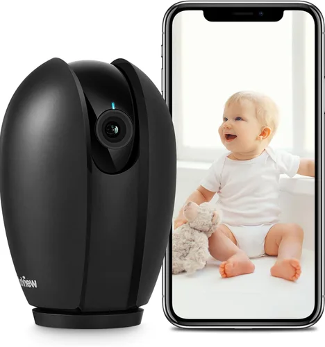 Miniatura 12 de LaView Cámaras de seguridad para el hogar + 2 tarjetas SD de 32 GB, cámara de seguridad PT para el hogar con detección de movimiento, audio Negro