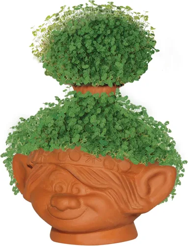Miniatura 4 de Chia Pet Trolls, Poppy World Tour con paquete de semillas, maceta decorativa de cerámica, fácil de hacer y divertido de cultivar, regalo novedoso