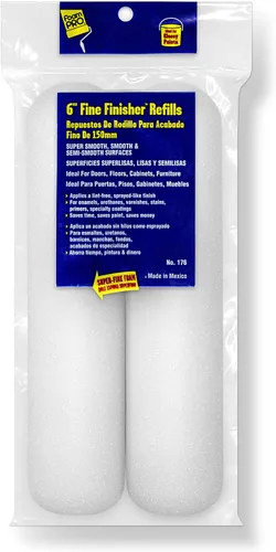 FoamPRO 163, repuesto de rodillos finos de pintura de espuma de alta densidad con acabado fino, 2 unidades, 176