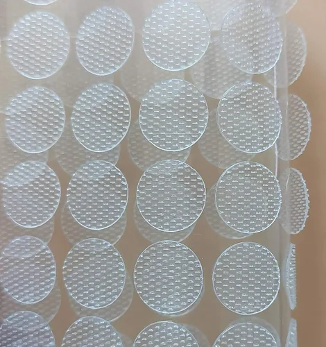 Miniatura 2 de Vkey 1008pcs (504pairs) 0.394 in de diámetro, transparente, parte trasera pegajosa, puntos transparentes finos con cinta adhesiva de gancho y bucle