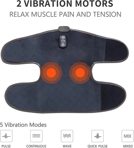 Miniatura 8 de Comfier Paquete de masajeador de espalda y rodilla Cojín de asiento de masaje de tejido profundo, almohadilla para silla de masaje para alivio