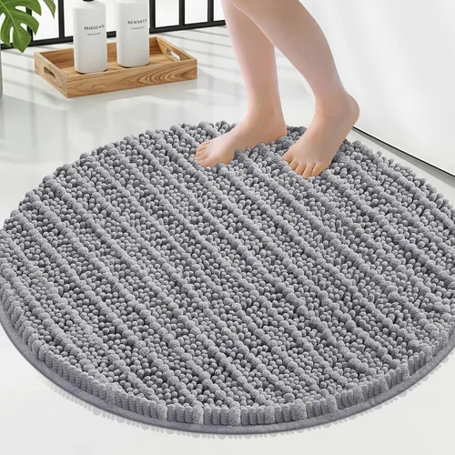 Miniatura 61 de Smiry Alfombras de Baño 24x16 pulgadas, Alfombras de Baño de Chenilla Extra Suaves y Absorbentes, Respaldo de Goma Antideslizante, Lavable a Máquina