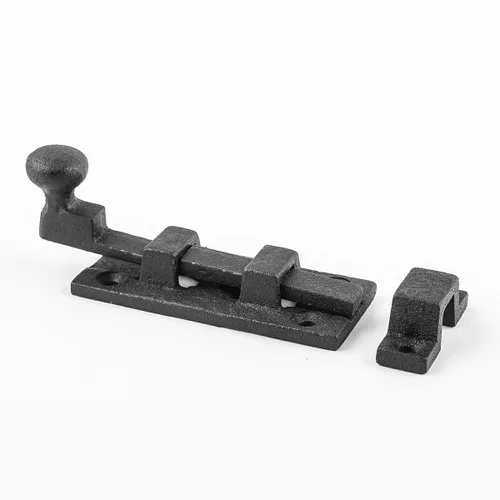 Miniatura 8 de Renovators Supply Manufacturing Pestillo de Cerrojo Deslizante 3.5 pulgadas. Cerrojo Deslizante de Hierro Forjado Negro Estilo Punta de Bola