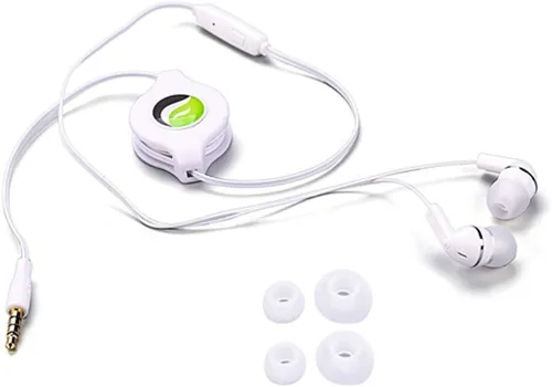 Miniatura 3 de Auriculares retráctiles compatibles con Amazon Kindle Fire HDX 8.9 (versión 2013), 7 (versión 2013), HD 7 (versión 2013) – Auriculares manos libres