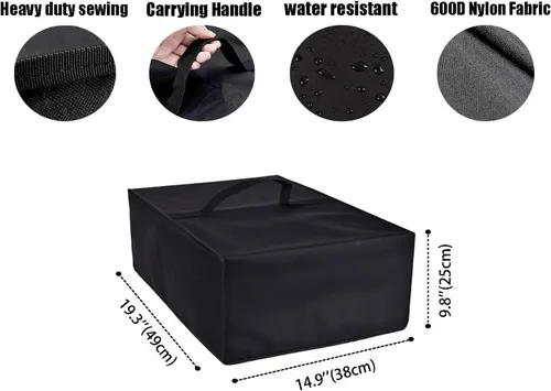 Miniatura 4 de Protector de funda para horno de microondas, tela de nailon, a prueba de polvo, protección para Black+Decker EM720CB7, horno de microondas digital
