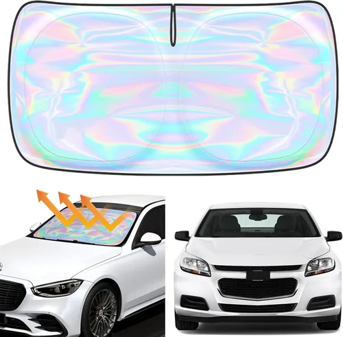 Miniatura 92 de Parasol para parabrisas Rivian R1S R1T 2022-2026 – Parasol compatible con Rivian R1S R1T plegable para ventana delantera, protector de visera solar