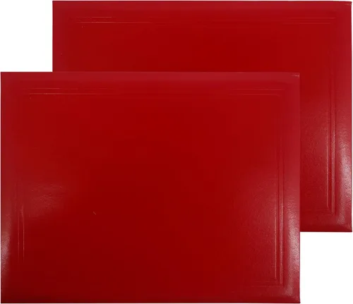 Miniatura 34 de GraduationMall Cubierta acolchada lisa para diploma de 8.5"x11" Portacertificados blanco, paquete de 1