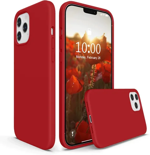 Miniatura 10 de SURPHY Funda diseñada para iPhone 12 Pro Max de 6.7 pulgadas, funda de silicona líquida (con forro de microfibra) para iPhone 12 Pro Max 2020, verde