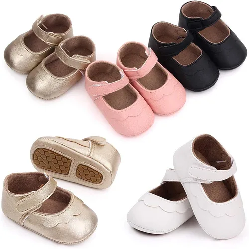 Miniatura 7 de Enteer Zapatos de cuero retro con botones Mary Jane para niña
